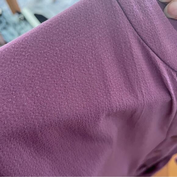 Eileen Fisher Purple Long Sleeve A-Line Minimalist Work Shirt Dress - Picture 8 of 8